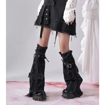 Trendy Denim Leg Warmers for Women & Girls - Y2K Style