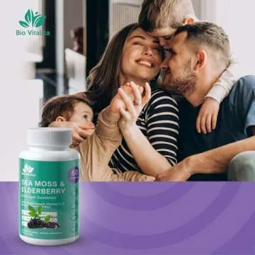 BioVitalica Sea Moss Gummies - Vitamin C D Zinc for Immunity