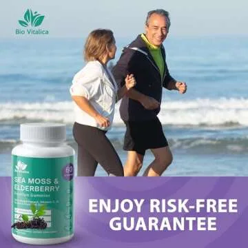 BioVitalica Sea Moss Gummies - Vitamin C D Zinc for Immunity