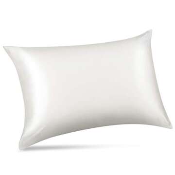 ALASKA BEAR Silk Pillowcase for Hair and Skin, Grade 6A 100% Mulberry Silk Pillow Cases King Size fo...
