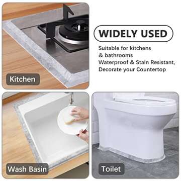 Waterproof Caulk Tape for Kitchen and Bathroom Sealing