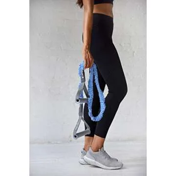 Smart Body Smart Toner - Patented Sleeved Resistance Bands for Strength and Toning (Extra Light (5lbs) Light Blue)