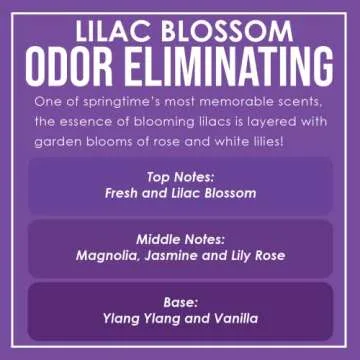 Lilac Blossom Candle for Odor Elimination and Fragrance