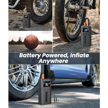 RYSEAB Portable Tire Inflator Cordless Air Compressor