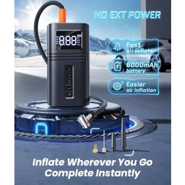 RYSEAB Portable Tire Inflator Cordless Air Compressor