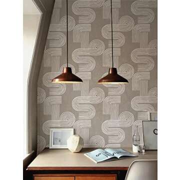 HAOKHOME Boho Peel and Stick Wallpaper for Easy Decor