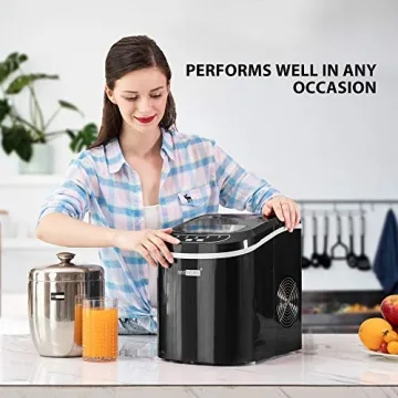 VIVOHOME Ice Cube Maker - Portable & Self-Cleaning