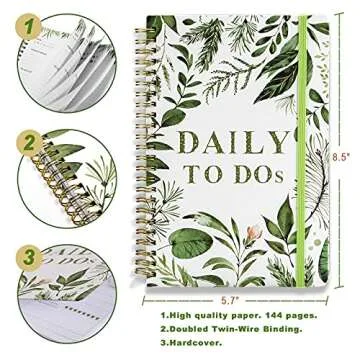 UtyTrees Daily Planner - Efficient To Do List Notebook