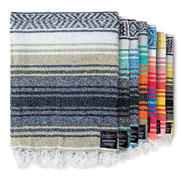 Benevolence LA Authentic Handwoven Mexican Blanket for Ultimate Comfort