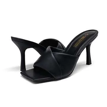 DREAM PAIRS Women's Comfort Stilettos Heels for Special Occasions