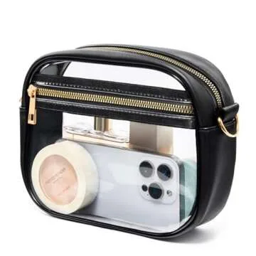 Fibrdoo Clear Crossbody Purse for Concerts and Events