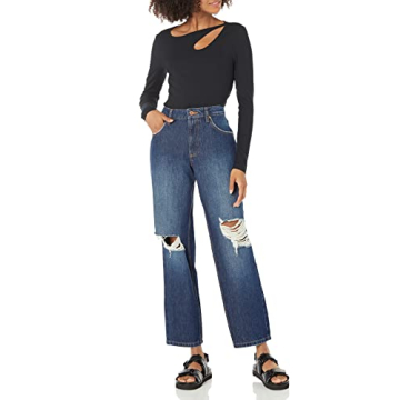 Comfortable Women’s High Rise Distressed Jeans - Luca