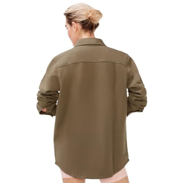 Stylish KUT & SO Women's Shacket in Olive Green