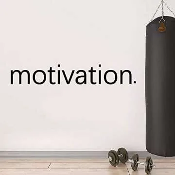 Motivation Wall Sticker - Gym Fitness Wall Decals - Sport Poster Workout Inspirational Art Decor Mural 8 X 50.3 inches