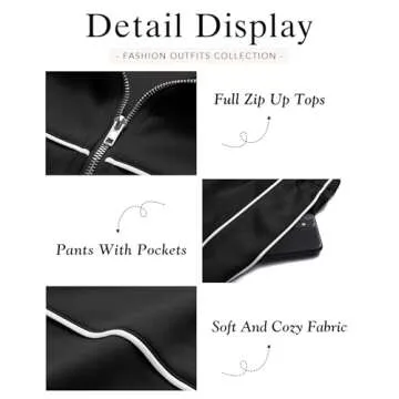 HAEOF Women 2 Piece Sweatsuit - Trendy Fall Outfits