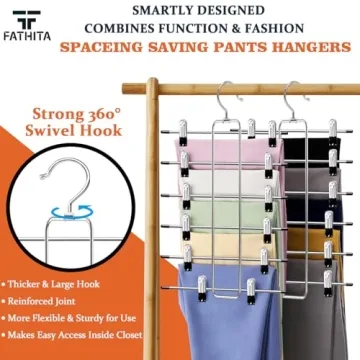 Space-Saving Closet Organizers for Pants and Skirts