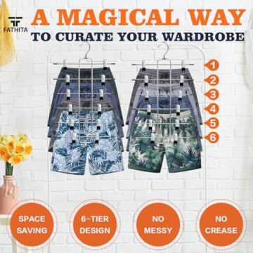 Space-Saving Closet Organizers for Pants and Skirts