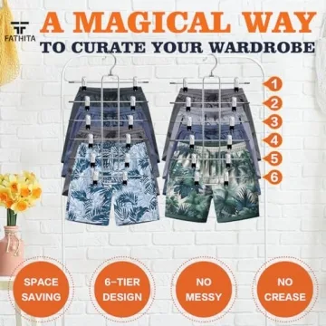 Space-Saving Closet Organizers for Pants and Skirts
