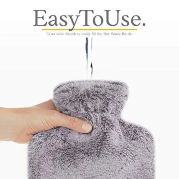 Qomfor Hot Water Bottle 1.8L with Soft Cover for Cozy Comfort