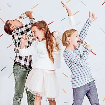 Wireless Karaoke Microphone Gift for Kids Age 5-12