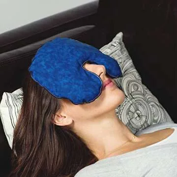 Kozy Collar Microwavable Heating Pad - Sinus Pillow - Moist Heat Compress for Migraines and Headaches - Scented with Aromatherapy - Natural, Safe and Reusable