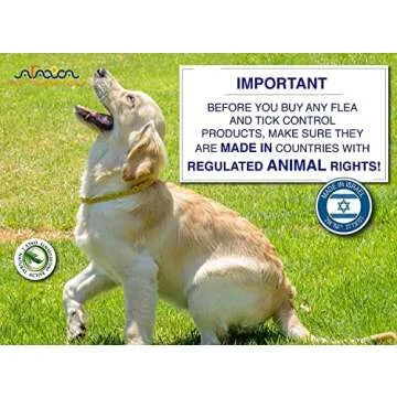 Arava Flea and Tick Collar for Dogs & Puppies - Natural Flea and Tick Prevention for Dogs - 22" Length - 11 Natural Active Ingredients - Safe for Babies & Pets - Enhanced Control & Defense