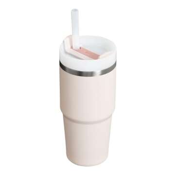 Stanley Quencher H2.0 Tumbler with Straw 14 oz | Flowstate 3-Position Lid | Cup Holder Compatible fo...