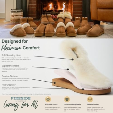 Dearfoams Fireside Shearling Slippers for Women