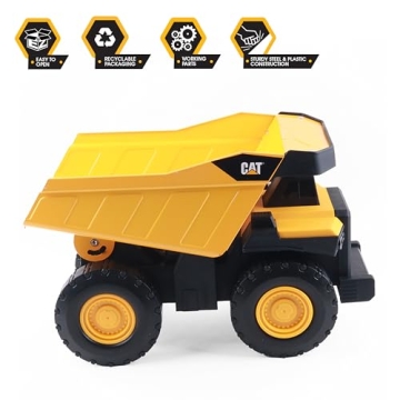 CAT Construction Steel Dump Truck Toy for Kids 3+