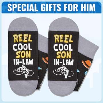 HAPPYPOP Gifts For Son-In-Law - Unique Funny Socks