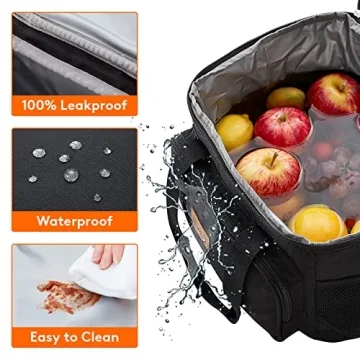 Insulated Lunch Bag Soft Cooler - 24-Can Tote