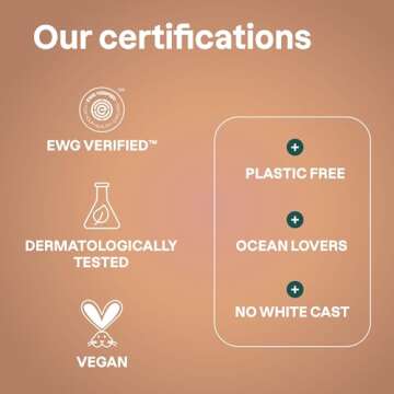 ATTITUDE Tinted Mineral Sunscreen Face Stick with Zinc Oxide, SPF 30, EWG Verified, Plastic-Free, Broad Spectrum UVA/UVB Protection, Dermatologically Tested, Vegan, Unscented, 0.7 Ounce