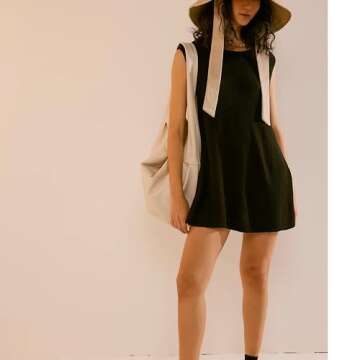 Hixiaohe Womens Pajamas Knit 2 Piece Sets for Women Sweater Outfits Beach Vacation Lounge Set Pullover Tops Shorts Tracksuit(Black,S)