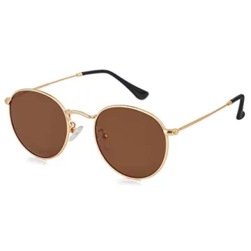 Kursan Vintage Round Polarized Sunglasses for All