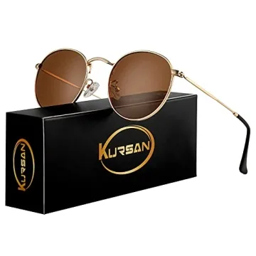 Kursan Vintage Round Polarized Sunglasses for All