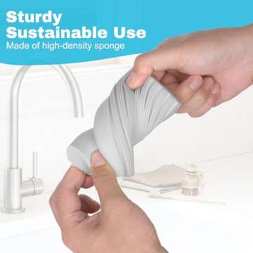 Fikoksol 4pcs Damp Sponge Duster - Versatile Cleaning Tool for Every Corner