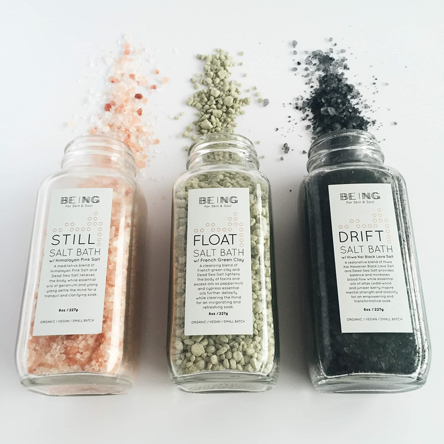All-Natural Vegan Bath Salt Spa Gift Set Collection