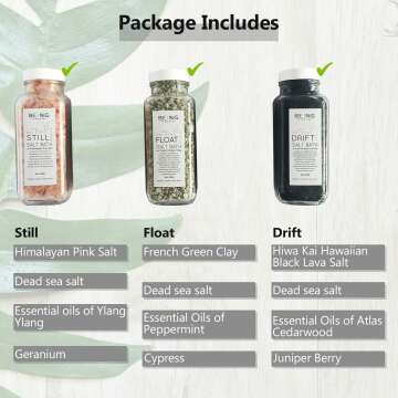 All-Natural Vegan Bath Salt Spa Gift Set Collection