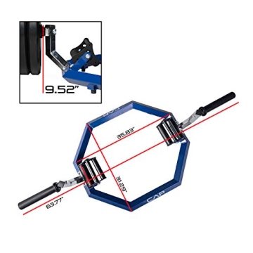 CAP Barbell Olympic Super Trap Bar for Full Body Strength Training