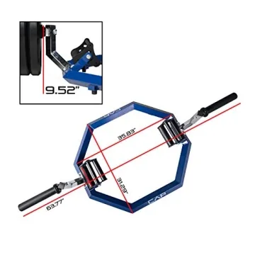 CAP Barbell Olympic Super Trap Bar for Full Body Strength Training