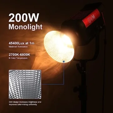 GVM 200W LED Video Light with BT App Control