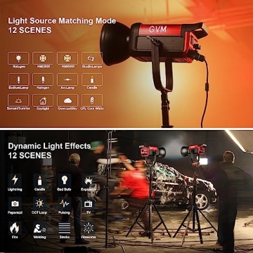 GVM 200W LED Video Light with BT App Control