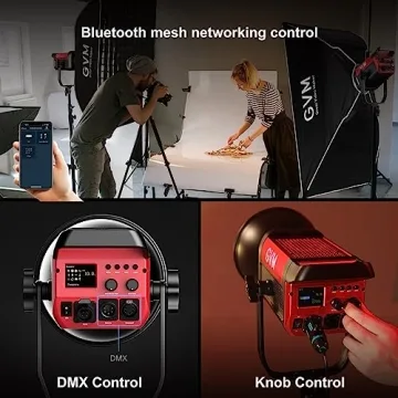 GVM 200W LED Video Light with BT App Control