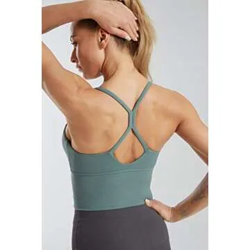 PINKCOSER Women's Workout Sports Runing Yoga Bras Medium Support Wirefree Runing Shirts Tank Camisole Crop Top Pack