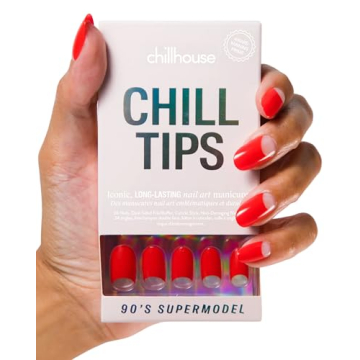 Chill Tips 90's Supermodel Press On Nails Kit - Salon Quality at Home