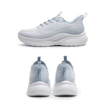 ALLSWIFIT Women's Slip on Walking Shoes Tennis Lightweight Gym Sneakers ActiveFlow Workout Breathabl...