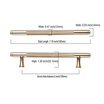 Asidrama Gold Cabinet Handles for Kitchen and Home Decor