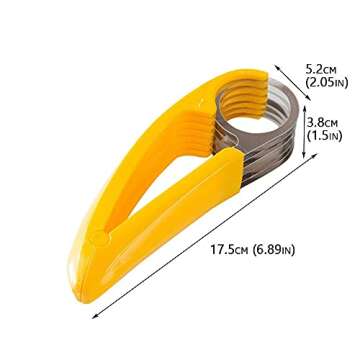 Guyuyii Banana Cutter Slicer - Quick, Safe, and Even Slices for Fruit Salads and Snacks - A Must-Hav...
