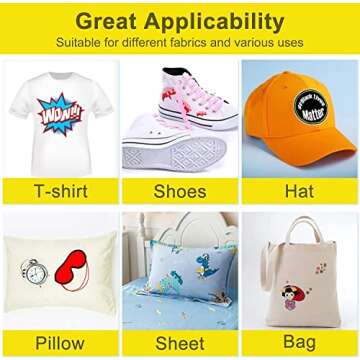 Yamation DTF Transfer Film: A4 (8.3" x 11.7") 50 Sheets Premium Double-Sided Matte Finish PET Transfer Paper Direct to T Shirts