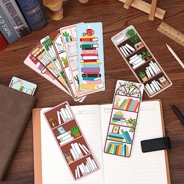 100 Tracker Bookmarks - Cute Double-Sided Page Markers